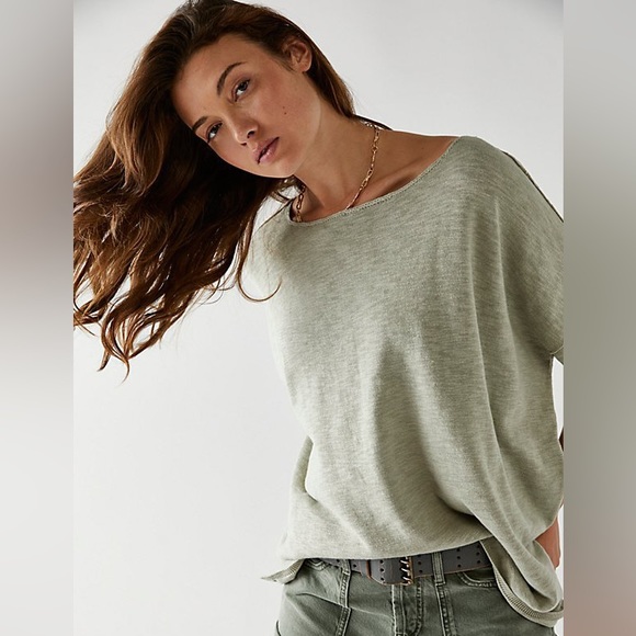 Free People Tops - Free People Beach Winnie Sweater Tee XS